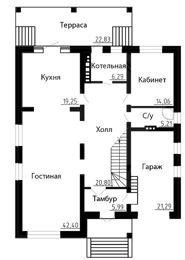 Планировка 2 — Проект дома № 25