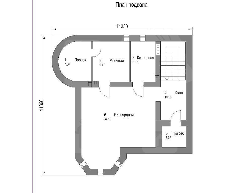 Планировка 1 — Проект дома № 39